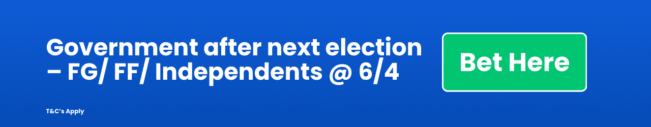 Government after next election FG FF Independents Add to Betslip Government after next election FG FF Independents Add to Betslip