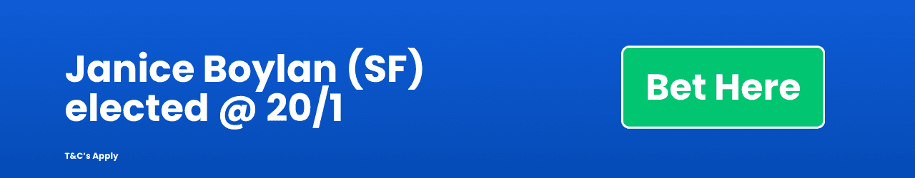 Janice Boylan SF elected Add to Betslip Janice Boylan SF elected Add to Betslip
