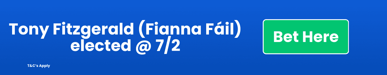 Tony Fitzgerald Fianna Fáil elected Add to Betslip Tony Fitzgerald Fianna Fáil elected Add to Betslip