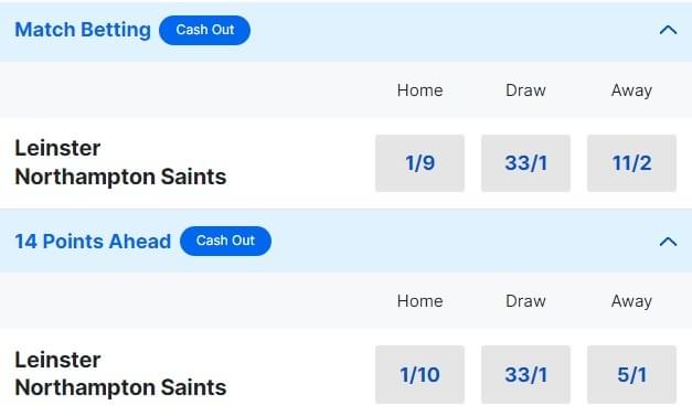 Leinster v Northampton Betting Odds 2024 Champions Cup Semi Final Leinster v Northampton Betting Odds 2024 Champions Cup Semi Final