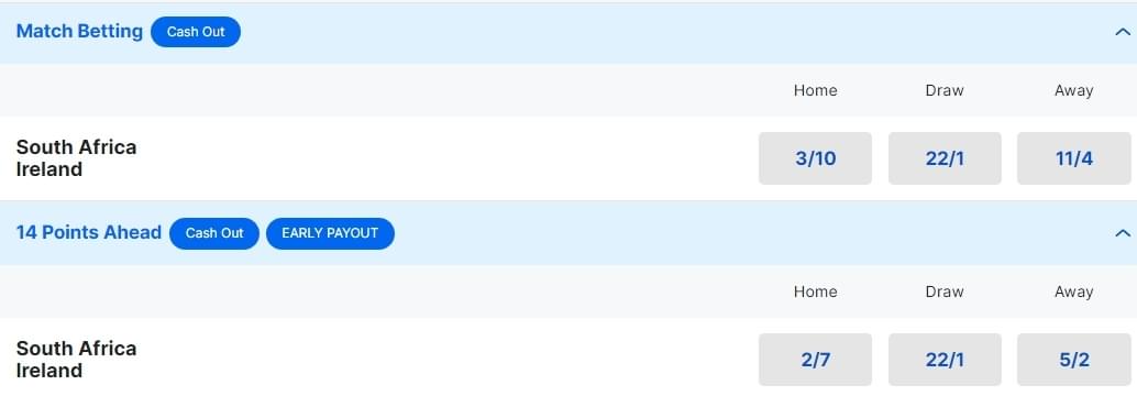 South Africa v Ireland Betting Odds 2024 Summer Test Series South Africa v Ireland Betting Odds 2024 Summer Test Series