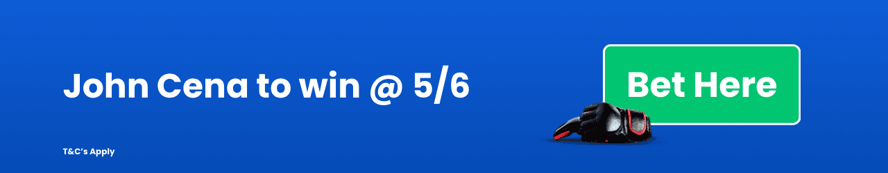John Cena to win Add to Betslip John Cena to win Add to Betslip