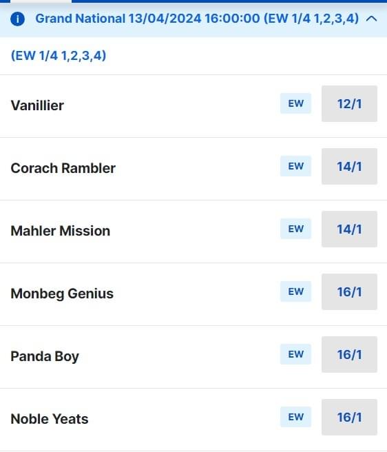 Aintree Grand National Odds