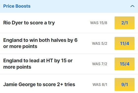 England v Wales Odds Price Boosts - Six Nations