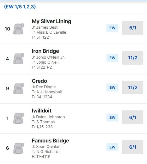 Haydock Grand National Trial Odds