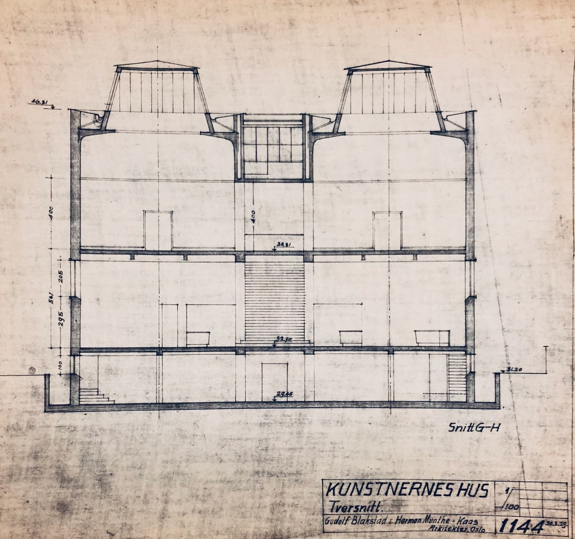 1929 Tegning av huset redigert