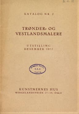 1930 Trønder og vestlandsmalere
