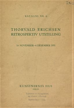 1931 Thorvald Erichsen retrospektiv utstilling
