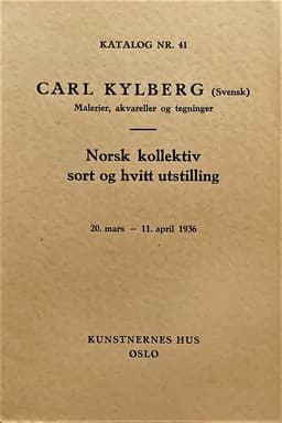 1936 Carl Kylberg og Norsk kollektiv sort og hvitt utstilling