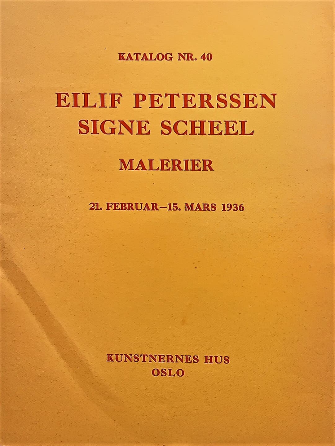 1936 Eilif Peterssen og Signe Sceel
