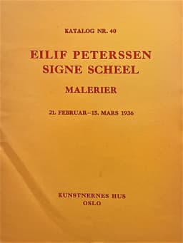 1936 Eilif Peterssen og Signe Sceel