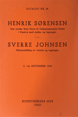 1939 Henrik Sørensen og Sverre Johnsen katalog