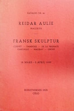 1939 Reidar Aulie og Fransk skulptur