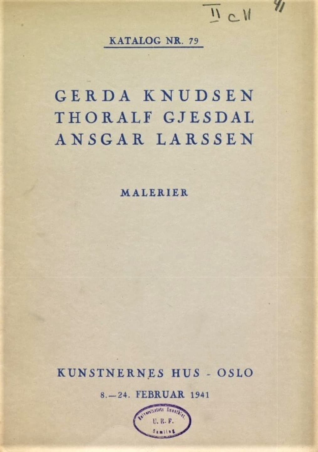 1941 Gerda Knudsen m fl