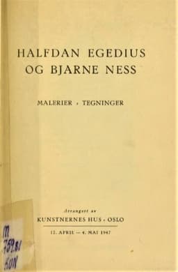 1947 Halfdan Egedius og Bjarne Ness