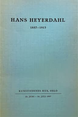 1957 Hans Heyerdahl katalog