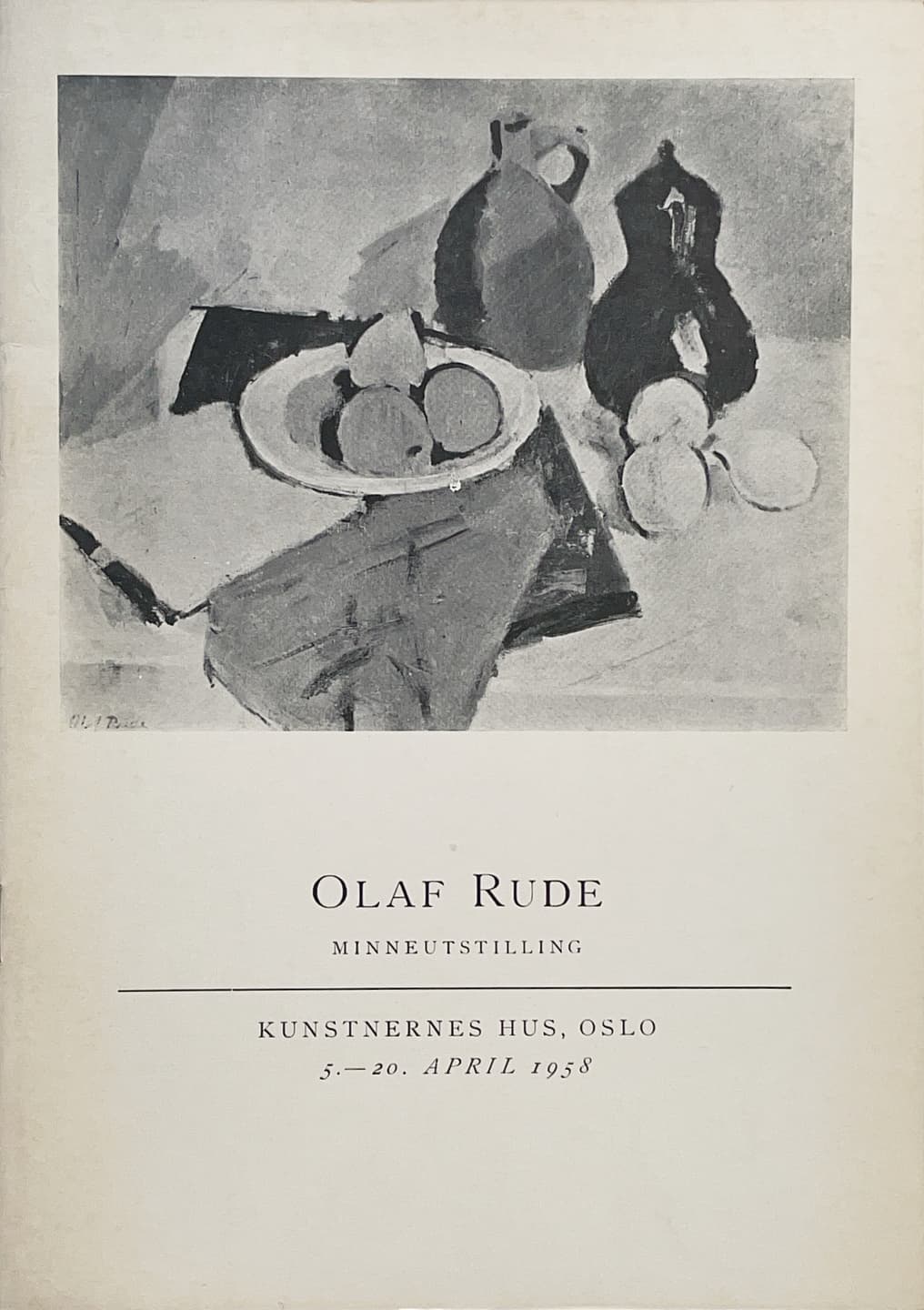 1958 Olaf Rude Katalogforside