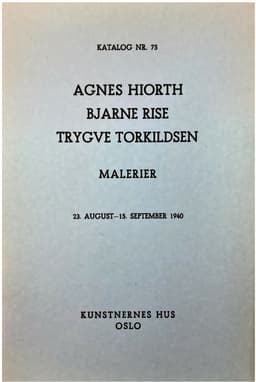 Agnes Hiorth Bjarne Rise Trygve Torkildsen 1940