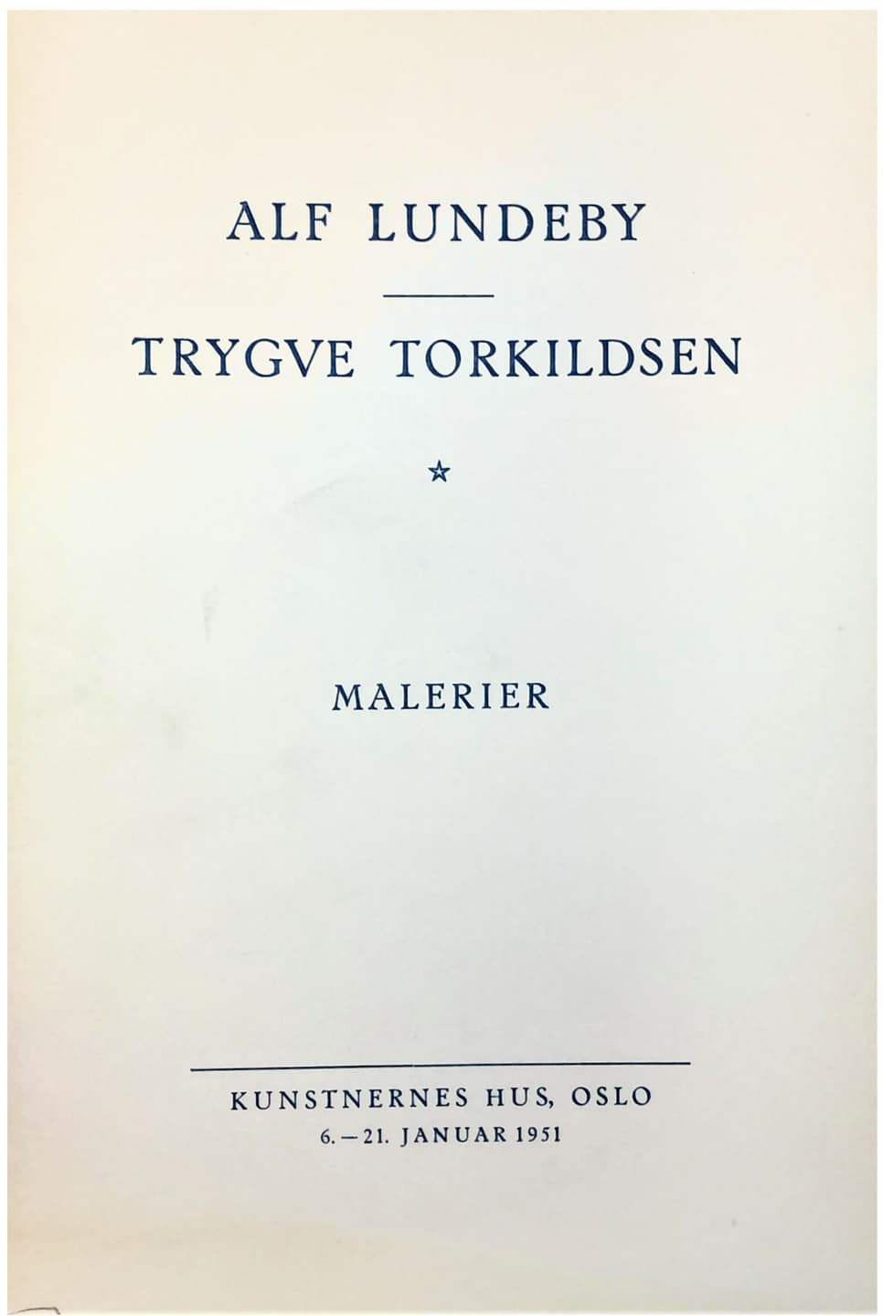 Alf Lundeby 1951