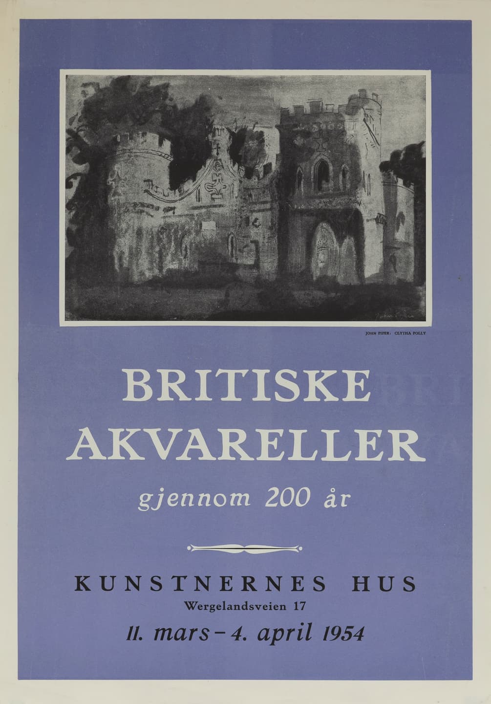 Britiske Akvareller1954 Mars April