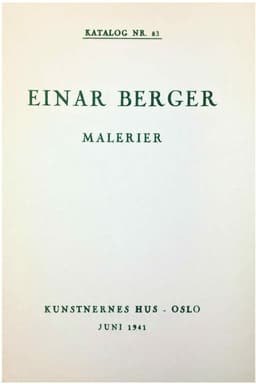 Einar Berger 1941