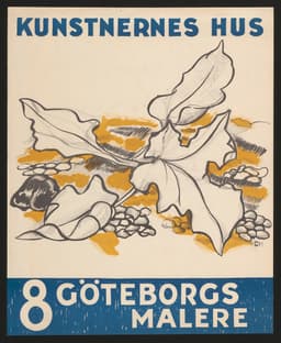 Gøteborgs Malere8 CH Plakat NB Mai1955