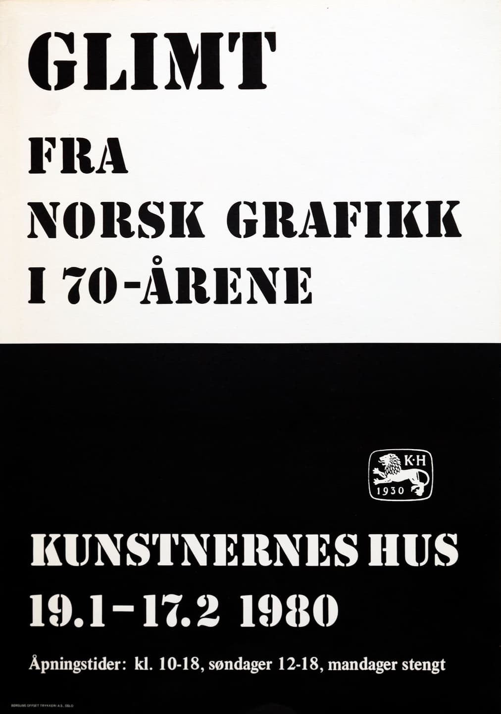 Glimt Fra Norsk Grafikk Jan Feb1980 PLAKAT