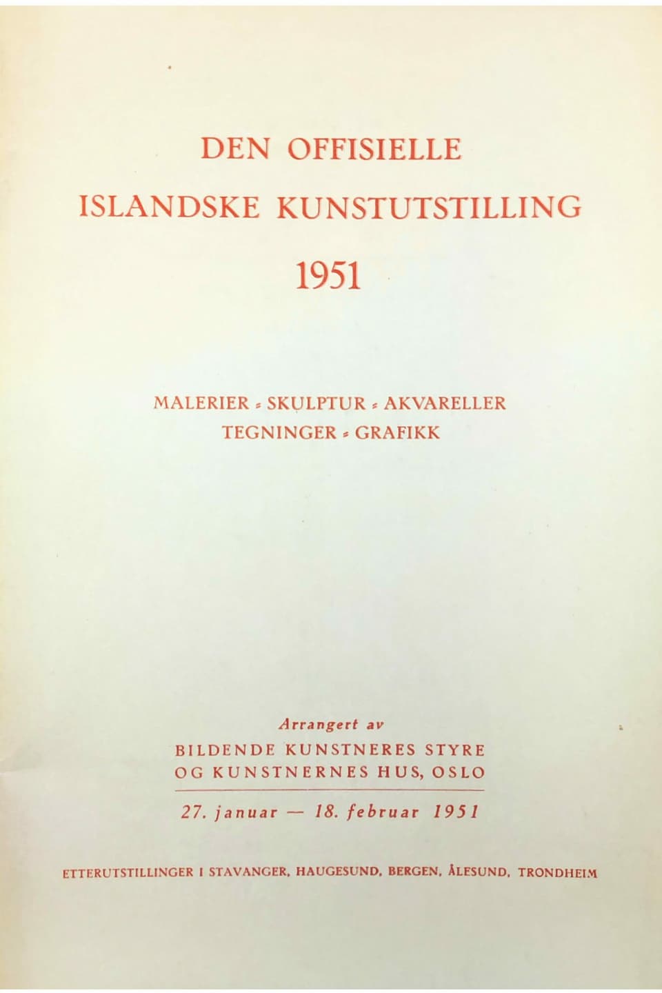 Islandske Kunstutstilling 1951