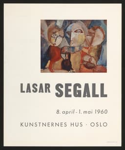 Lars Segall Apr Mai1960 Plakat NB
