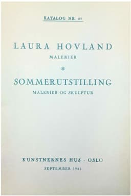 Laura Hovland og Sommerutstilling 1941