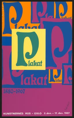 Plakat Utstilling des1967 design ingolfholme