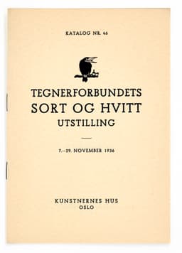 Tegnerforbundets Sortog Hvitt Utstilling Nov1936