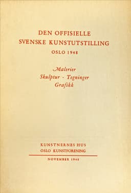 Den offisielle svenske kunstutstillingen 1948