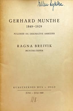 Gerhard munthe