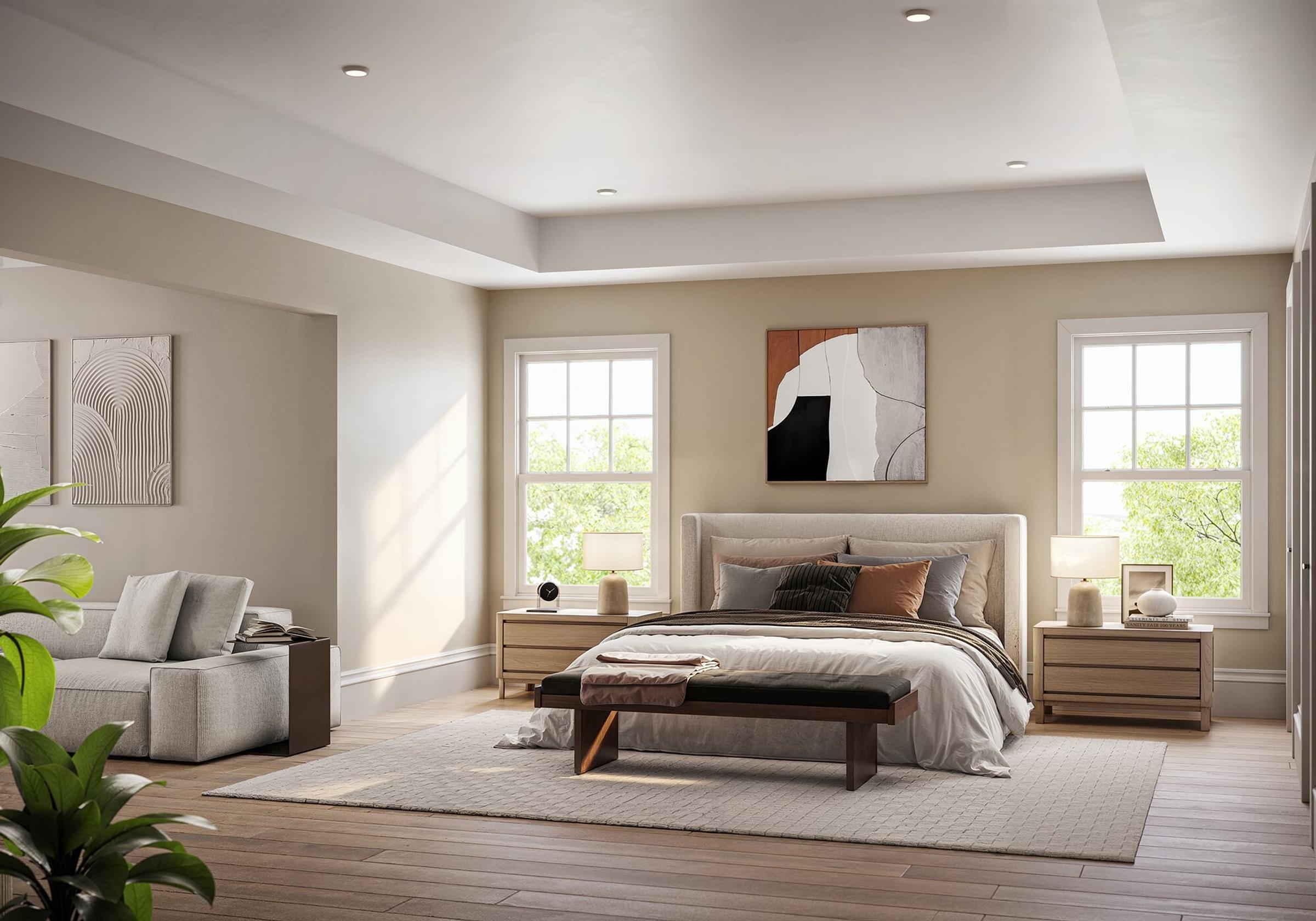 Primary bedroom at River Road Estates