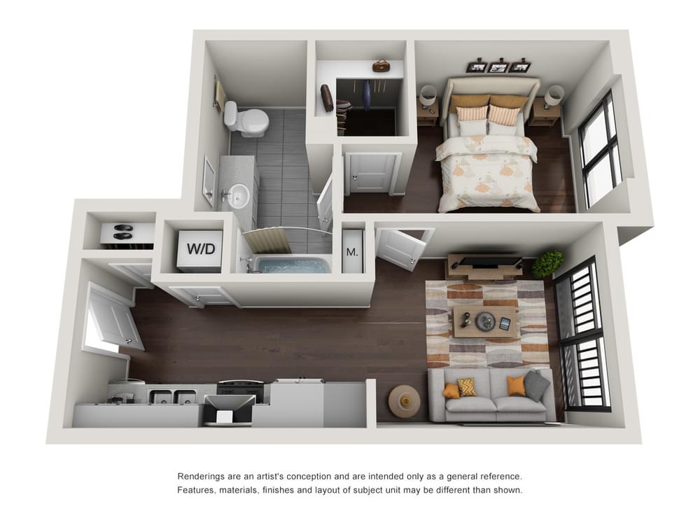 View 1 Bedroom details in a modal window