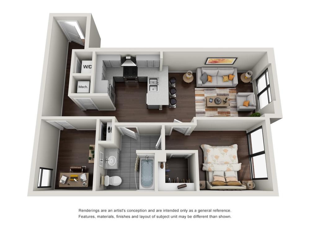 View 1 Bedroom details in a modal window
