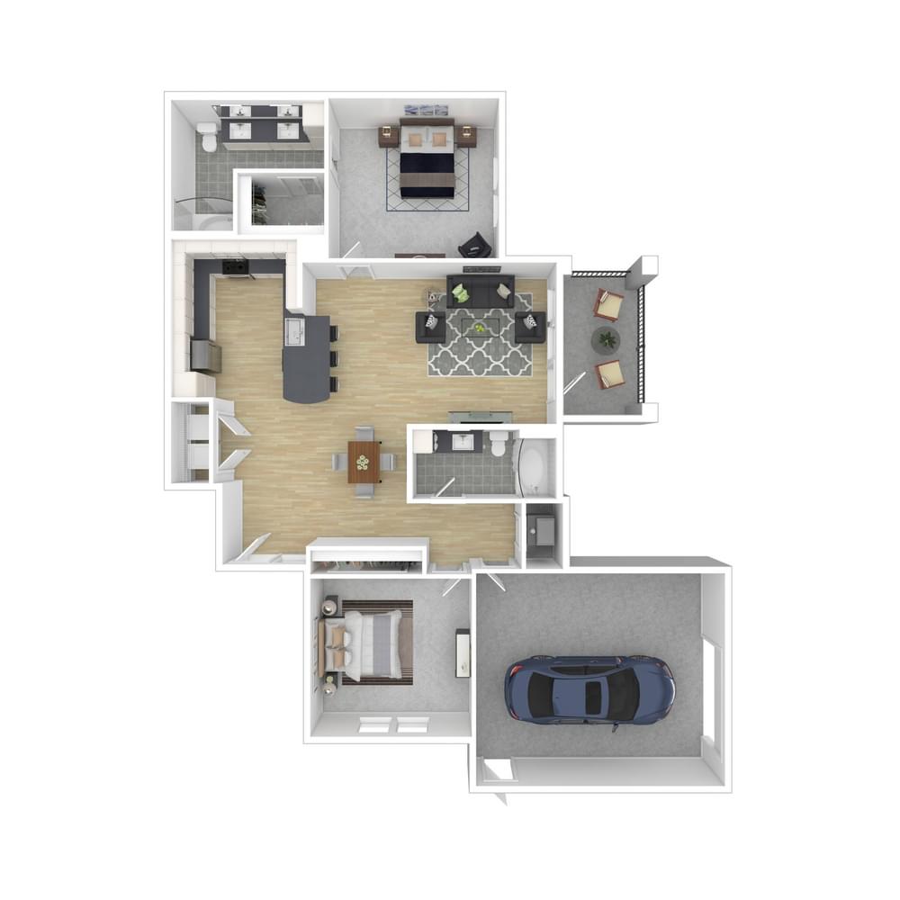 View 2 Bedroom details in a modal window