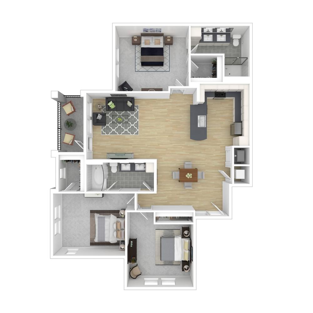 View 3 Bedroom details in a modal window