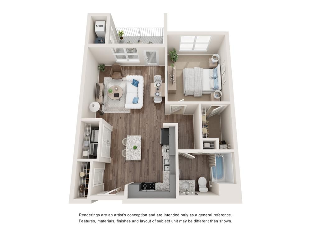 View 1 Bedroom details in a modal window