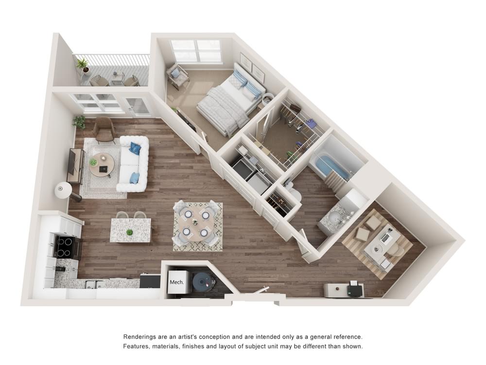 View 1 Bedroom details in a modal window
