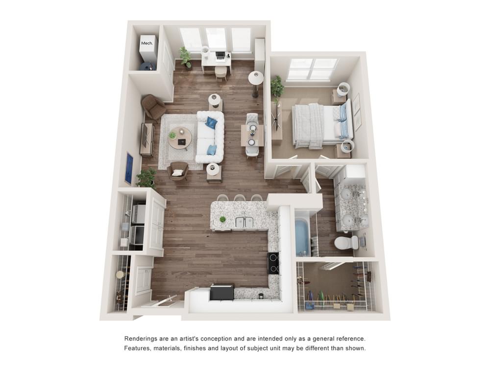 View 1 Bedroom details in a modal window