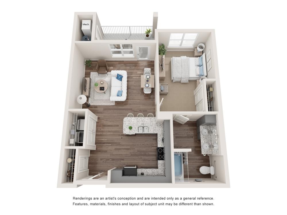 View 1 Bedroom details in a modal window