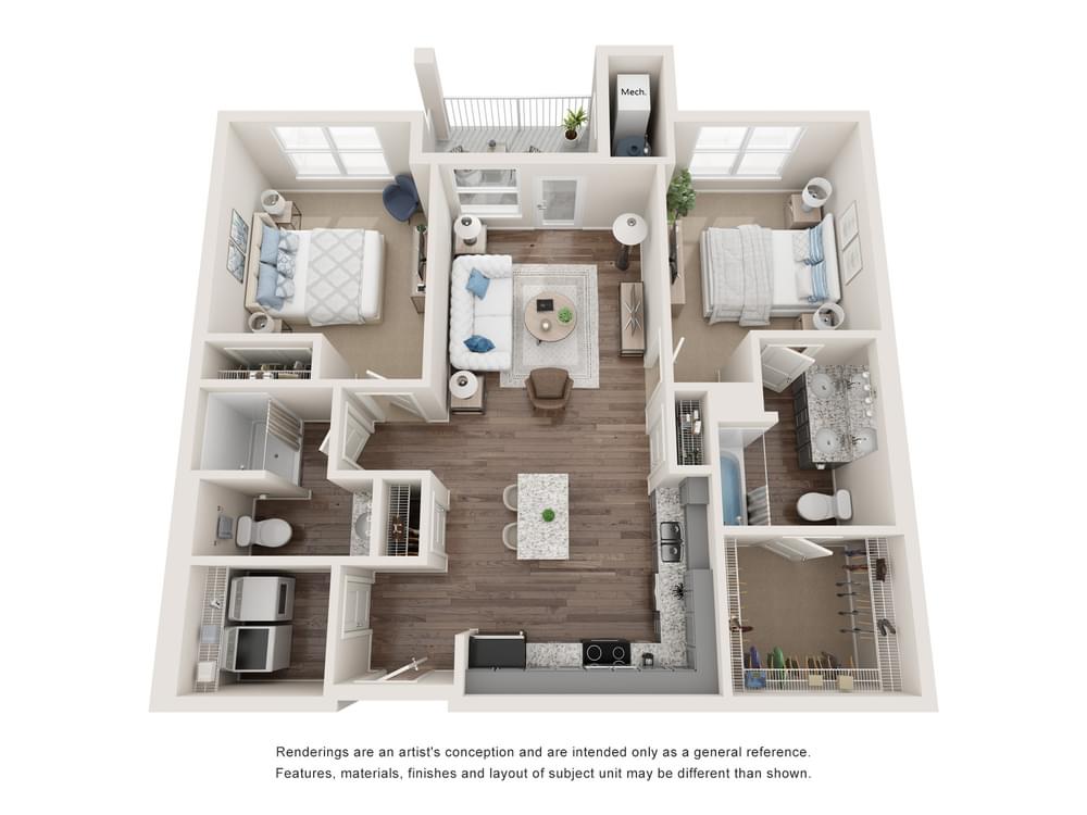 View 2 Bedroom details in a modal window