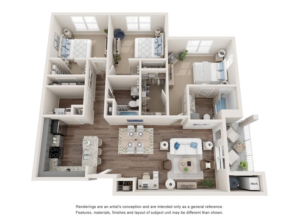 View 3 Bedroom details in a modal window