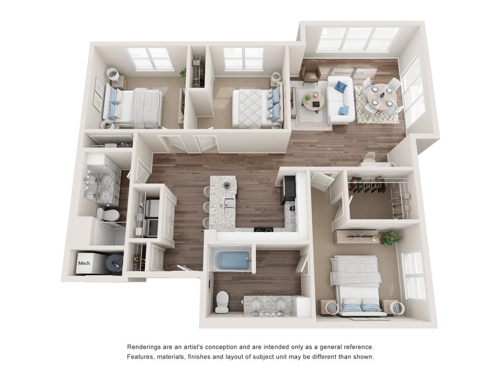 View 3 Bedroom details in a modal window