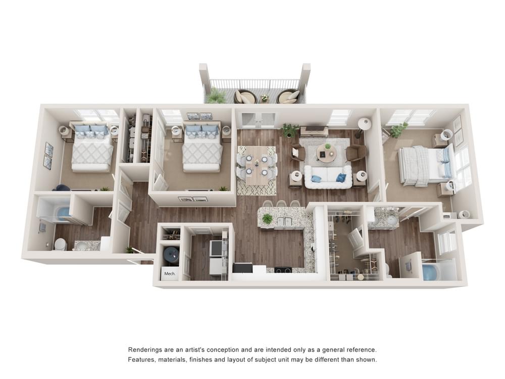 View 3 Bedroom details in a modal window