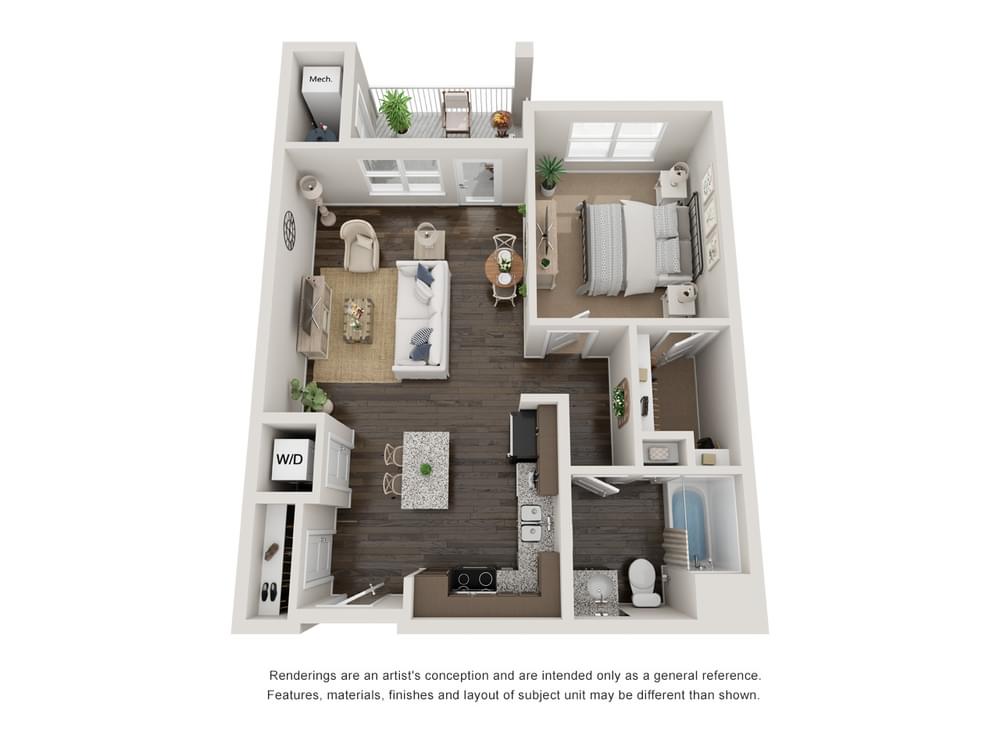 View 1 Bedroom details in a modal window