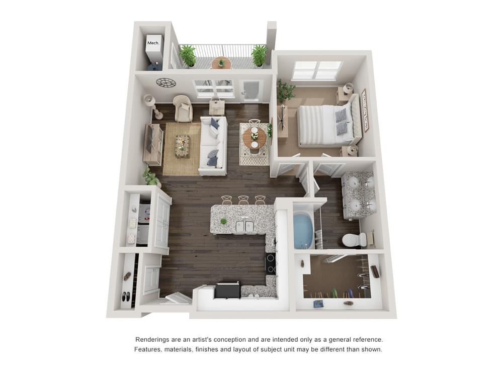 View 1 Bedroom details in a modal window