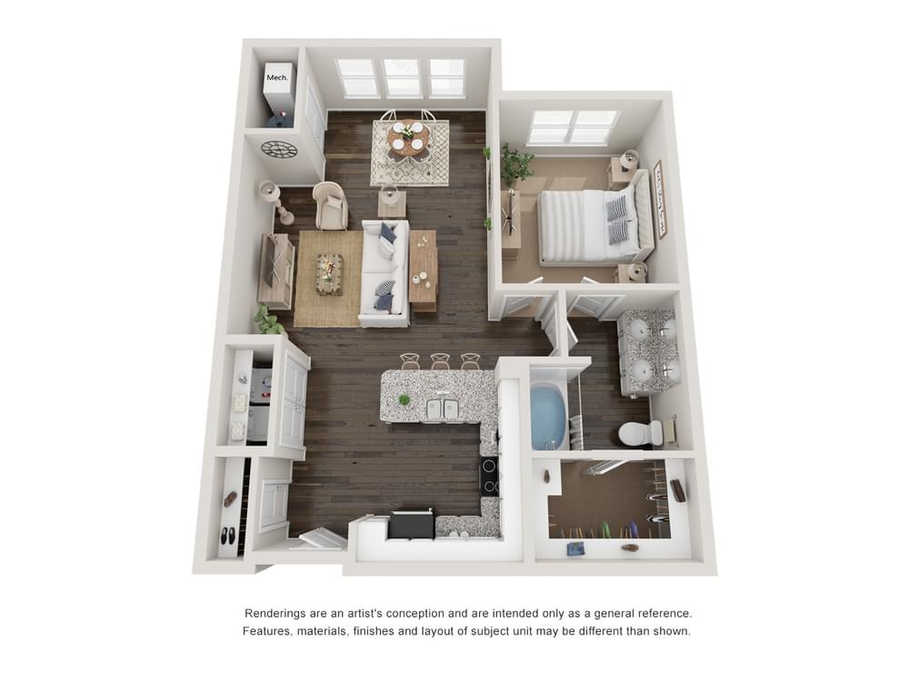 View 1 Bedroom details in a modal window